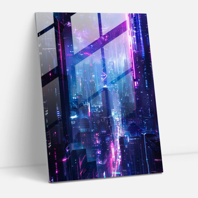 Ashvin Harrison Modern Art - Futuristic Cityscape - Ashvin Harrison, Ashvin Harrison, Modern Art