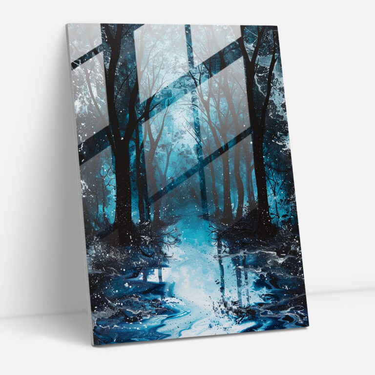 Enchanted Forest Glass Wall Art - Ashvin Harrison, Ashvin Harrison, Mystical Forest, Modern Art