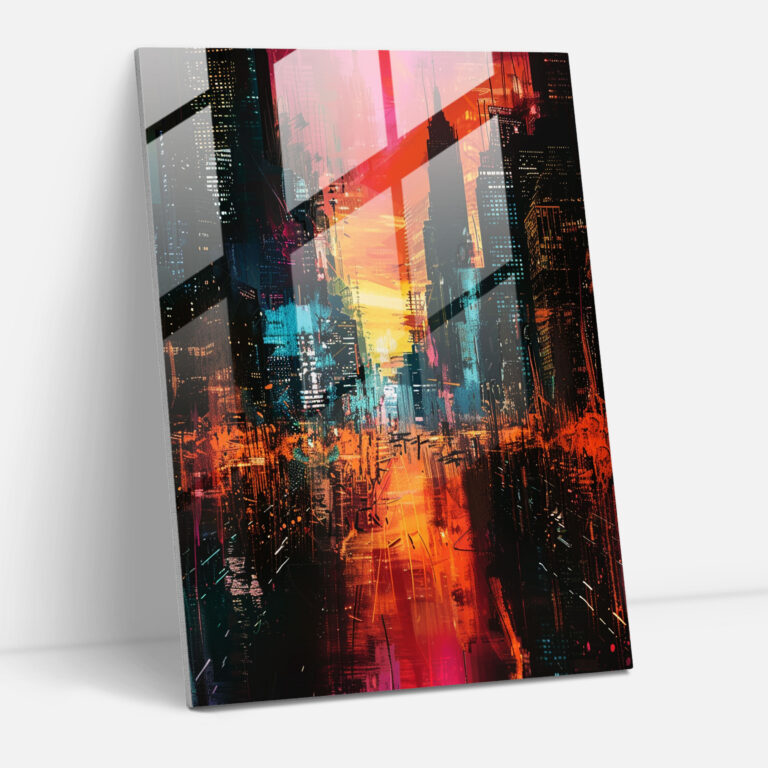 Future City Glass Print - Ashvin Harrison, Wall Decoration, Glass Art, Ashvin Harrison