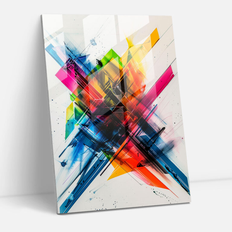 Geometric Harmony Glass Art - Ashvin Harrison, Glass Art, Abstract Geometric Shapes, Ashvin Harrison