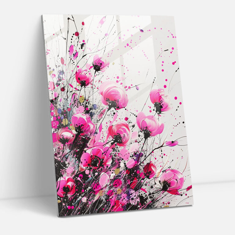 Ashvin Harrison Glass Wall Art: Floral Design Glass Print - Ashvin Harrison, Floral Design, Ashvin Harrison, Glass Print