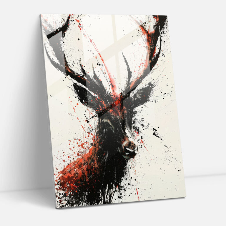 Ashvin Harrison Glass Wall Art: Animal Silhouette Glass Print - Ashvin Harrison, Animal Silhouette, Modern Art, Wall Decoration
