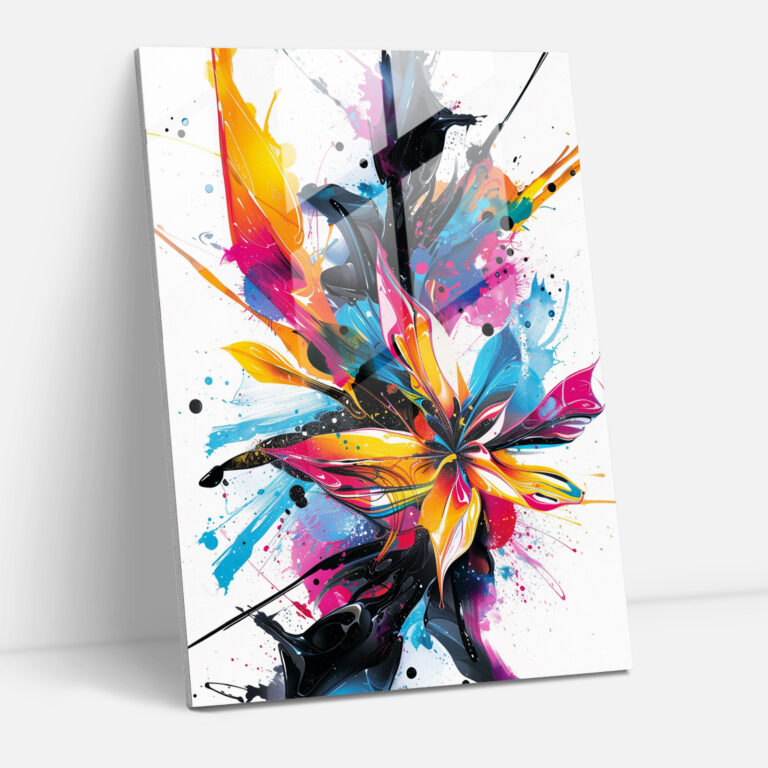 Ashvin Harrison Glass Print - Colorful Abstract - Ashvin Harrison, Glass Wall Art, Modern Art, Home Decoration