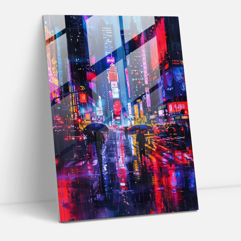 Ashvin Harrison Glass Art: Urban Cityscape - Ashvin Harrison, Glass Print, Ashvin Harrison, Glass Art