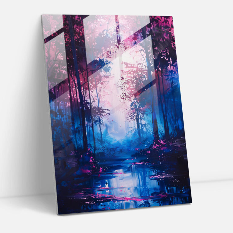 Ashvin Harrison Glass Print: Mystical Forest - Ashvin Harrison, Modern Art, Glass Print, Ashvin Harrison
