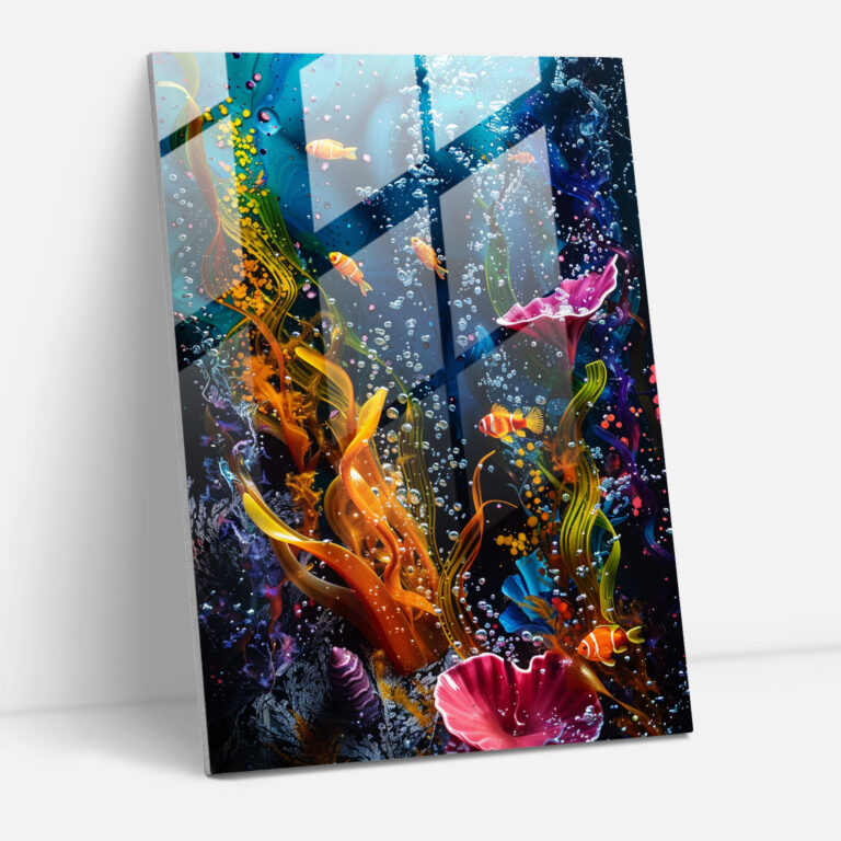 Ashvin Harrison Underwater World Glass Art - Ashvin Harrison, Ashvin Harrison, Modern Art, Home Decoration