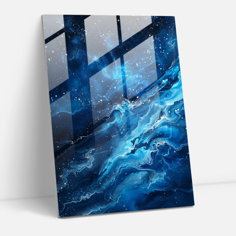Ashvin Harrison Celestial Night Sky Glass Wall Art - Ashvin Harrison, Glass Wall Art, Ashvin Harrison, Glass Art