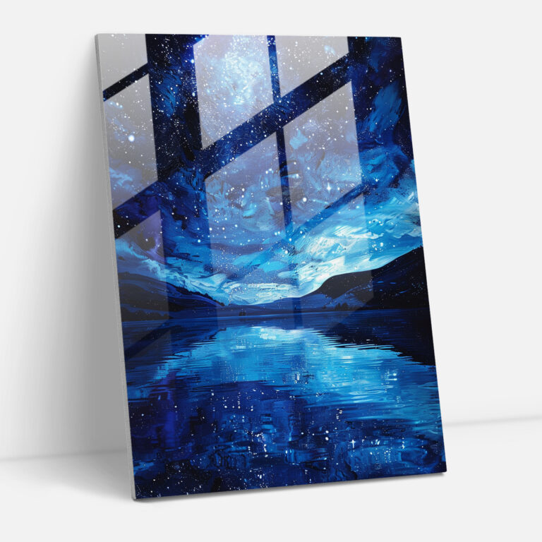 Ashvin Harrison Glass Print - Starry Night - Ashvin Harrison, Ashvin Harrison, Glass Art, Modern Art