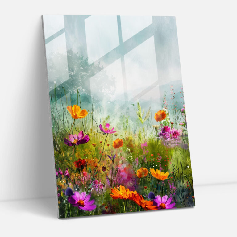 Ashvin Harrison Glass Wall Art: Serene Landscape Glass Print - Ashvin Harrison, Modern Art, Ashvin Harrison, Serene Landscape