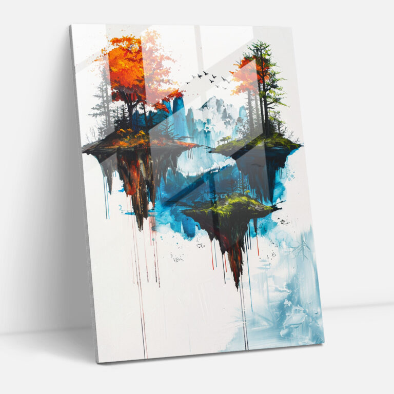 Surreal Landscape Ashvin Harrison Glass Wall Art - Ashvin Harrison, Ashvin Harrison, Wall Decoration, Home Decoration