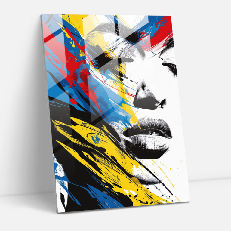Ashvin Harrison Glass Print - Bold Graphic Patterns - Ashvin Harrison, Home Decoration, Modern Art, Wall Decoration