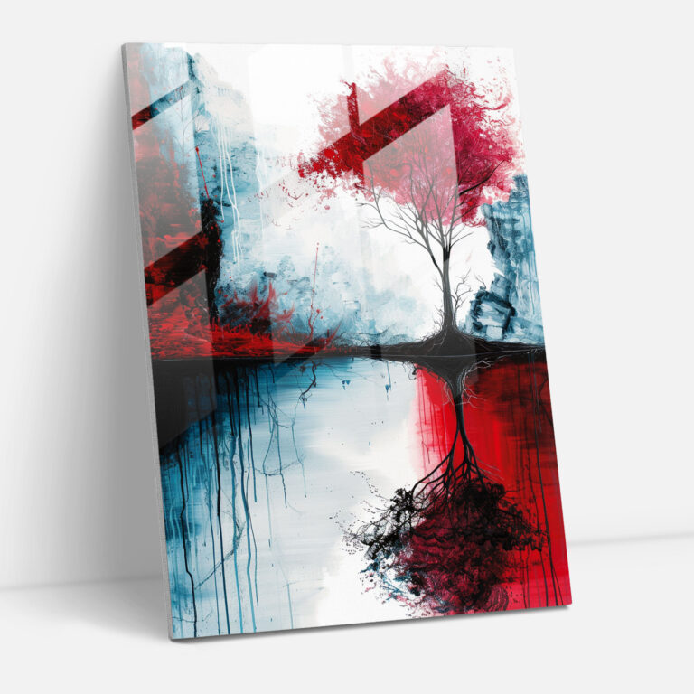 Ashvin Harrison Surreal Landscapes Glass Wall Art - Ashvin Harrison, Modern Art, Wall Decoration, Glass Wall Art