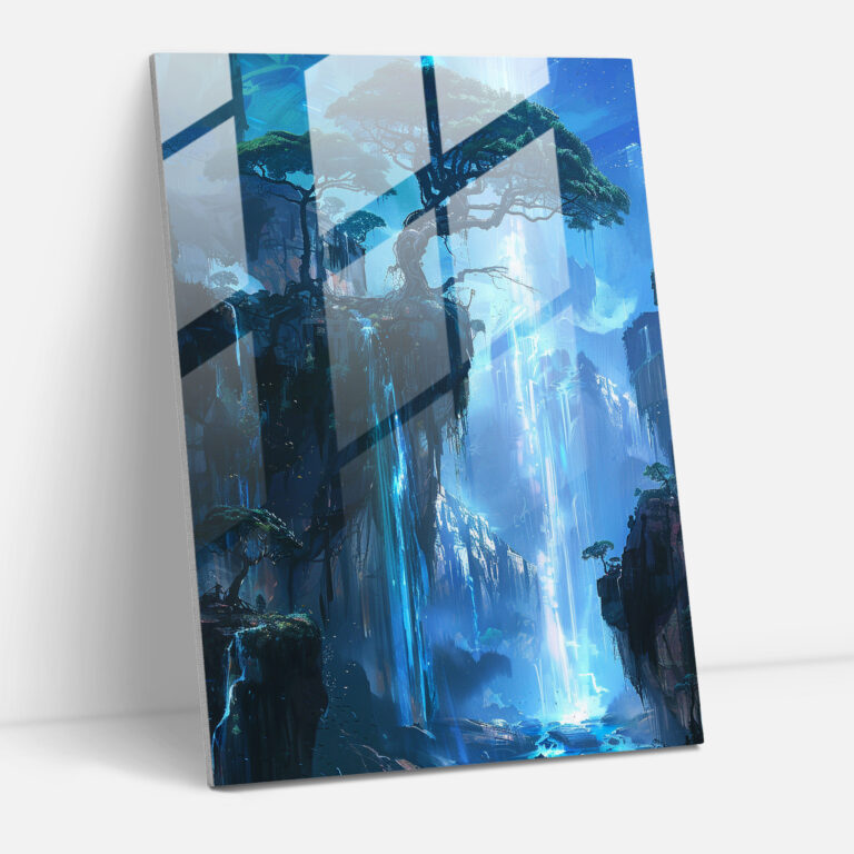 Ashvin Harrison Futuristic Landscapes Glass Wall Art - Ashvin Harrison, Wall Decoration, Glass Wall Art, Modern Art