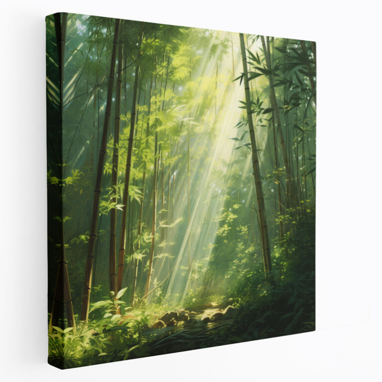 Asian Wall Art - Bamboo Forest Canvas Print - Asian, Canvas Print, Ethereal Ambiance, Wall Decoration