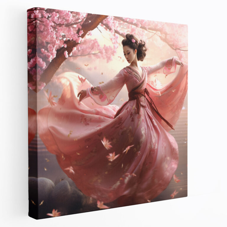 Asian Geisha Canvas Print - Asian, Canvas Print, Canvas, Wall Decoration