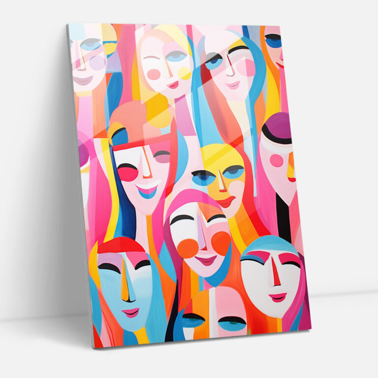 Barbie Glass Print - Colorful Abstract Barbie Dolls - Home Decoration - Barbie, Glass Print, Abstract, Barbie