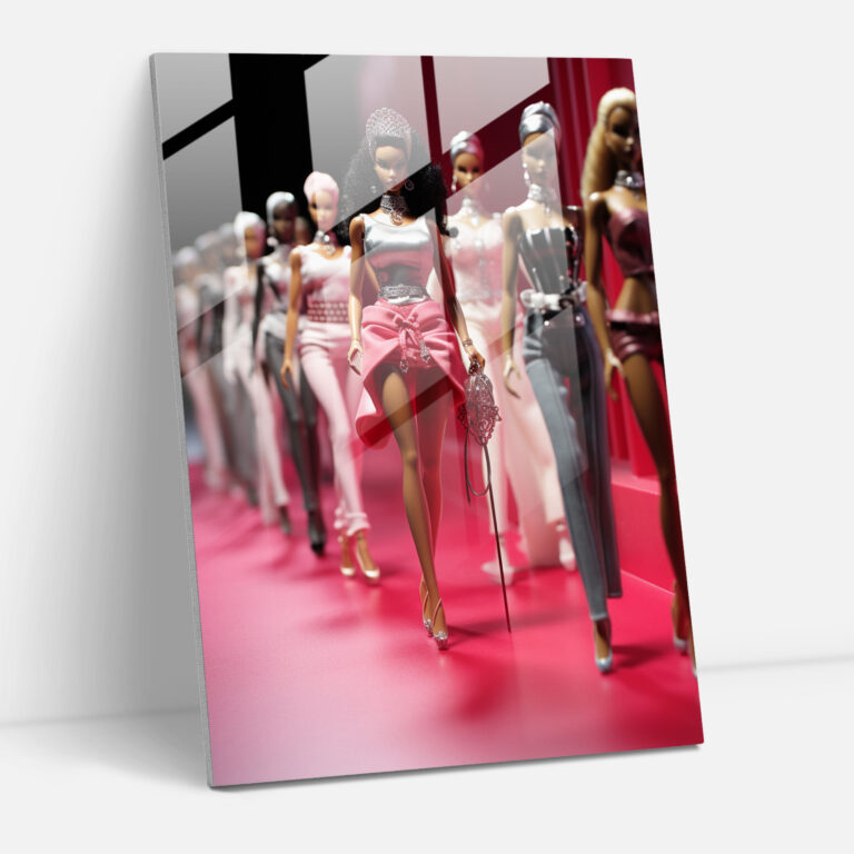 Fashion Barbie Glass Wall Art - Barbie, Glass Art, Fashion, Barbie