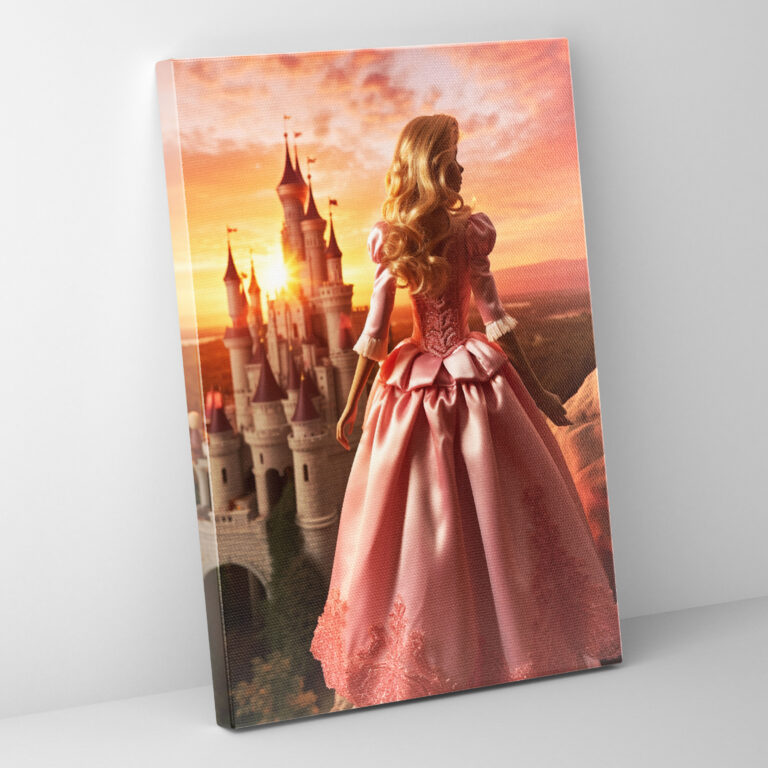Fairy Tale Barbie Canvas Print - Barbie, Canvas Wall Art, Barbie, Enchantment