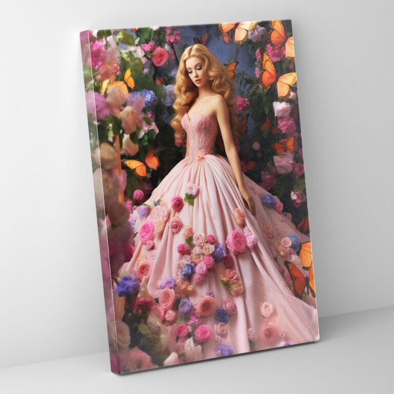 Dreamy Garden Barbie Canvas Print - Barbie, Canvas Print, Canvas, Wall Art