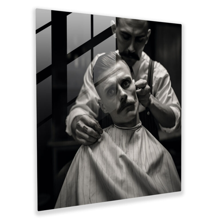 Barber's Precision - Glass Print - Barber, Home Decoration, Precision, Barber