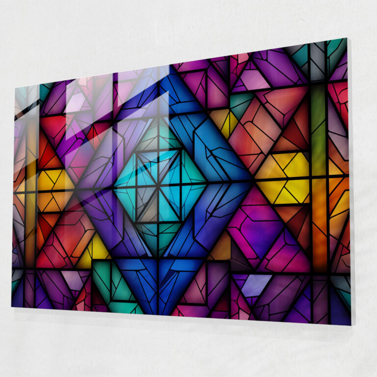 Blockchain Glass Art - Blockchain, Wall Decoration, Stained Glass, Innovation