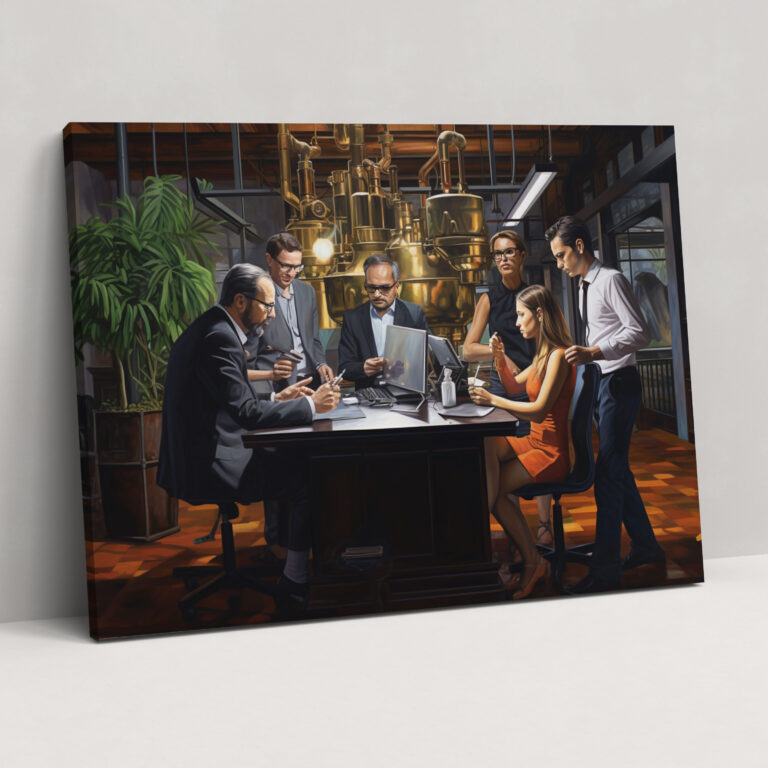Blockchain Realistic Wall Art - Blockchain, Wall Decoration, Home Decoration, Wall Art
