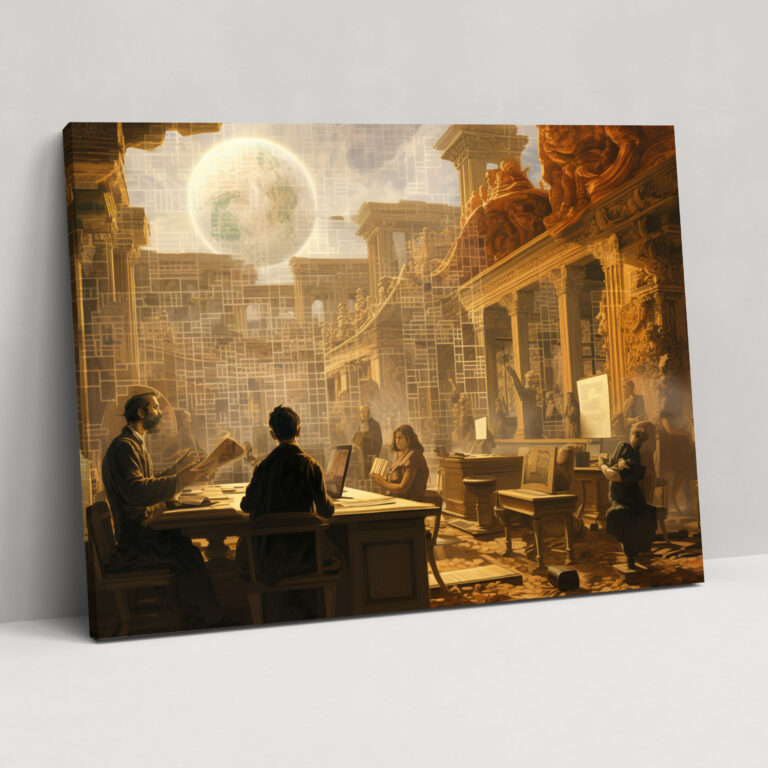Vintage Blockchain Canvas Print - Blockchain, Blockchain, Canvas Print, Home Decoration