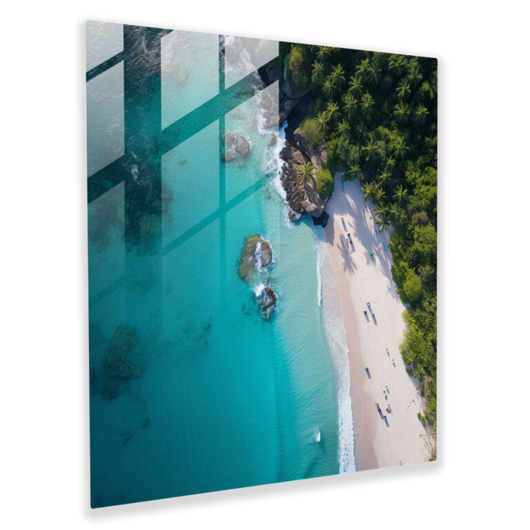 Turquoise Waters Glass Print - Beach, Pristine Beach, Inviting, Beach