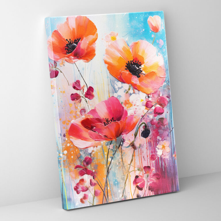 Bleeding Flowers Canvas Print - Bleeding Flowers, Wall Decoration, Canvas, Canvas Wall Art