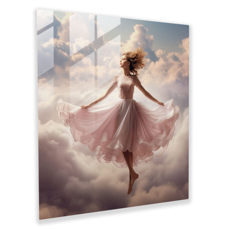 Dreamy Ballerina Glass Print - Ballerina, Glass Print, Glass Art, Dreamy