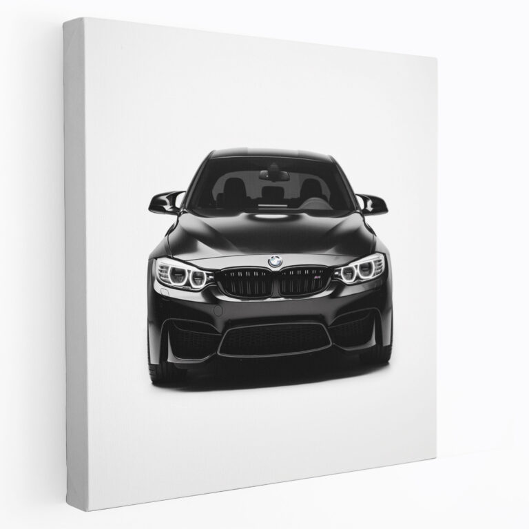Minimalistic Bmw Canvas Print - Bmw, Minimalistic Style, Canvas Print, Wall Decoration
