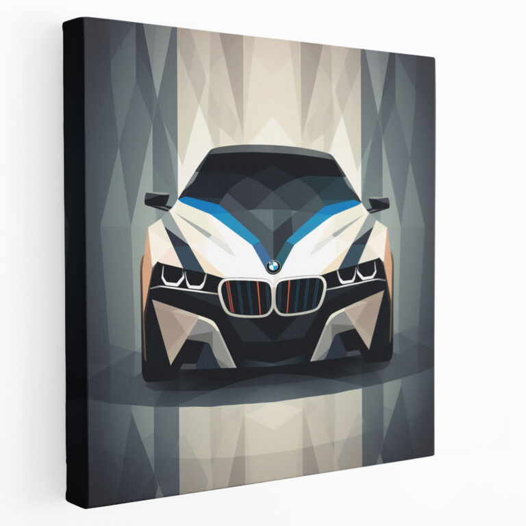 Bmw Geometric Canvas Print - Bmw, Bmw, Canvas Wall Art, Canvas Print