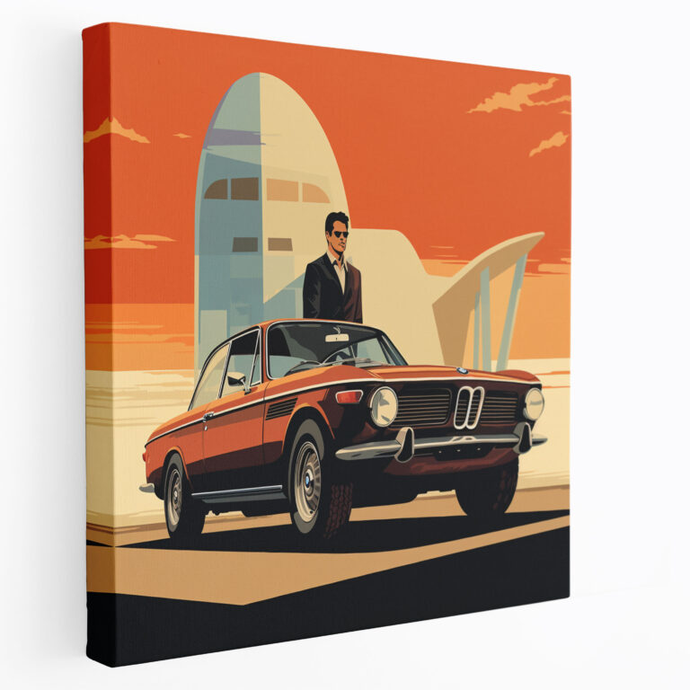 Bmw Retro Poster Wall Art - Bmw, Wall Decoration, Bold Typography, Wall Art