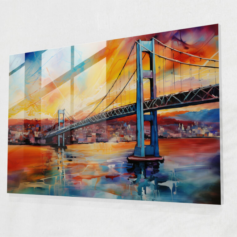 Bosphorus Bridge Glass Print - Bosphorus Bridge, Wall Decoration, Bosphorus Bridge, Glass Wall Art