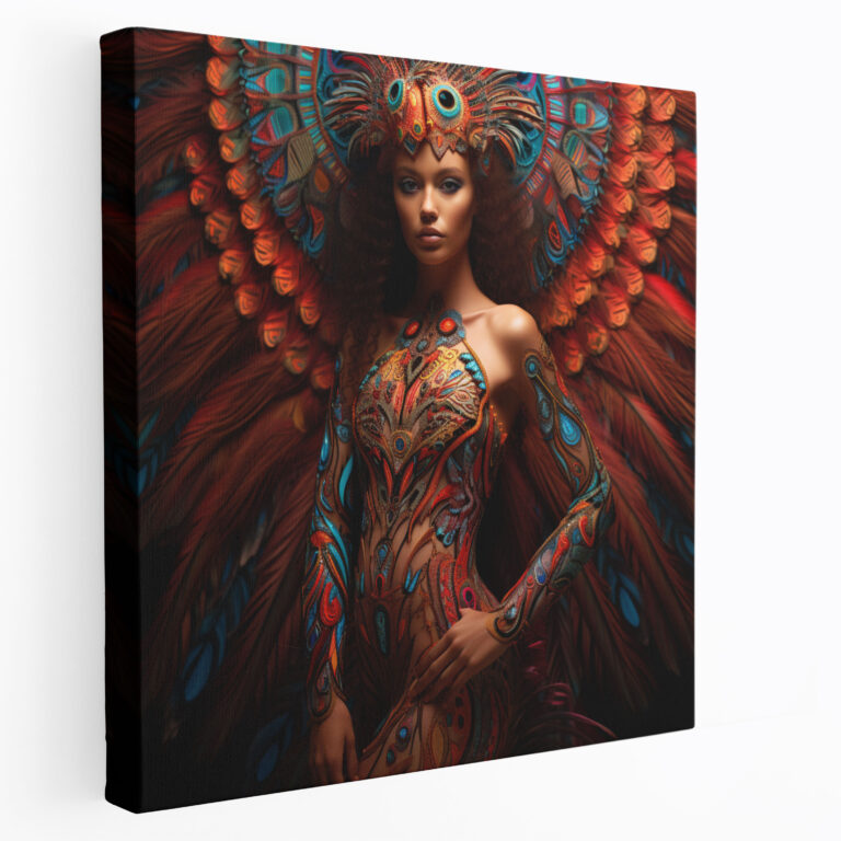 Bohemian Tribal Canvas Print - Bohemian, Mysterious, Ambiance, Home Decoration