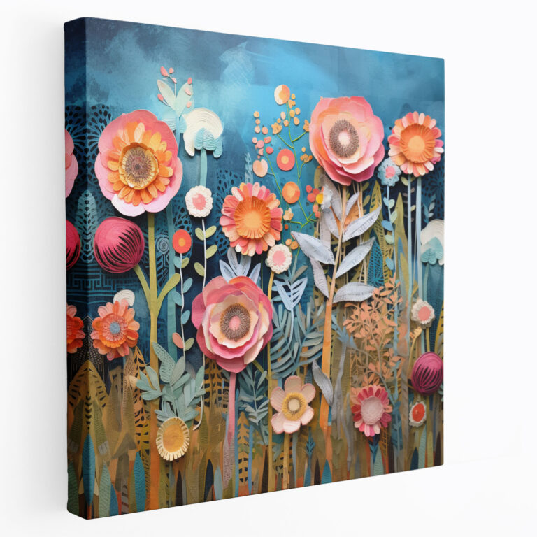 Bohemian Garden Canvas Print - Bohemian, Garden, Canvas Wall Art, Home Decoration