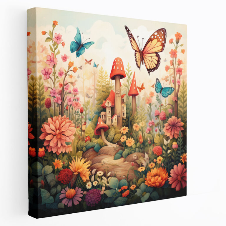 Bohemian Whimsical Forest Canvas Print - Bohemian, Canvas Wall Art, Wall Art, Canvas