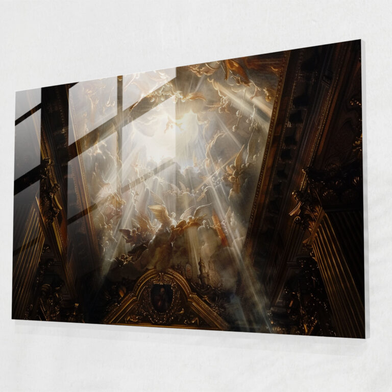 Baroque Style Painting Home Decoration - Baroque, Religious Iconography, Glass Art, Conversation Starter