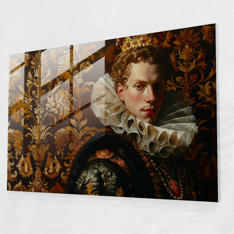 Baroque Style Painting Wall Decoration - Baroque, Glass Art, Modern Art, Baroque Style Painting