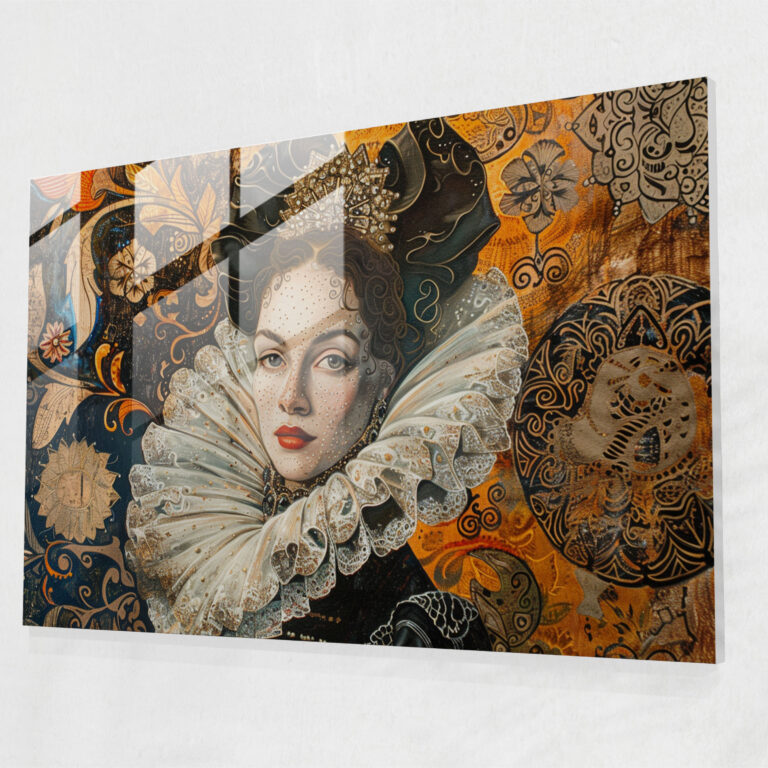 Baroque Style Painting Home Decoration - Baroque, Home Decoration, Glass Art, Wall Decoration
