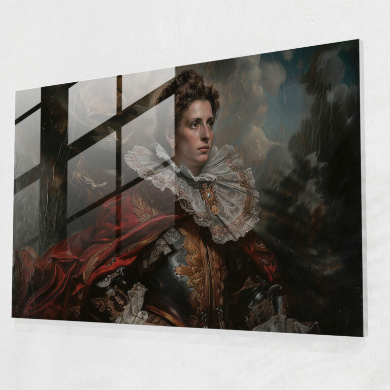 Baroque Style Painting Glass Art - Baroque, Baroque Style Painting, Glass Art, Home Decoration