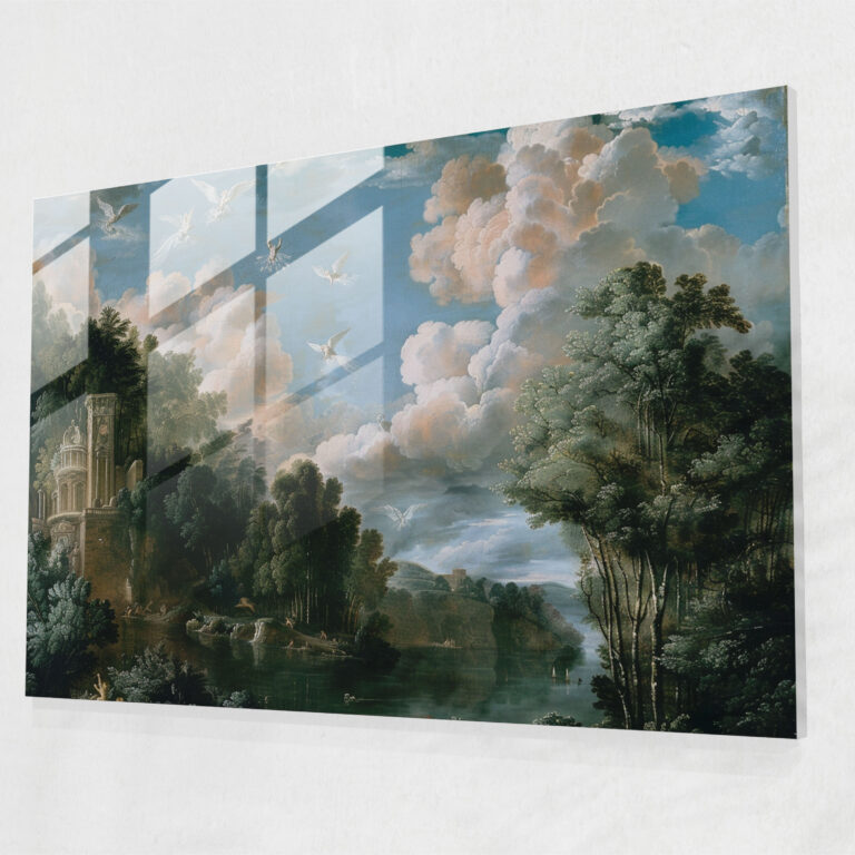 Baroque Style Painting Glass Art - Baroque, Modern Art, Wall Decoration, Home Decoration