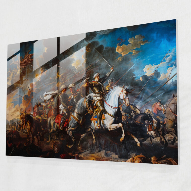 Baroque Style Painting Glass Wall Art - Baroque, Glass Art, Glass Wall Art, Wall Decoration