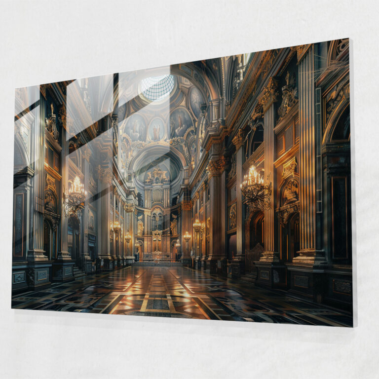 Baroque Style Painting Wall Decoration - Baroque, Home Decoration, Glass Print, Wall Decoration