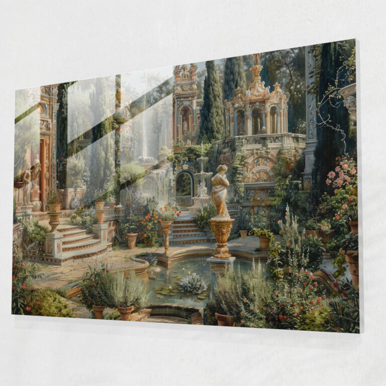 Baroque Style Painting Wall Decoration - Baroque, Wall Decoration, Home Decor, Glass Art