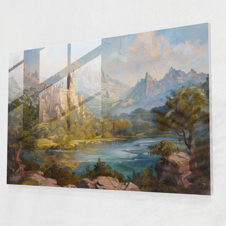 Baroque Style Painting Glass Art - Baroque, Elegant Decor, Glass Art, Baroque Style Painting