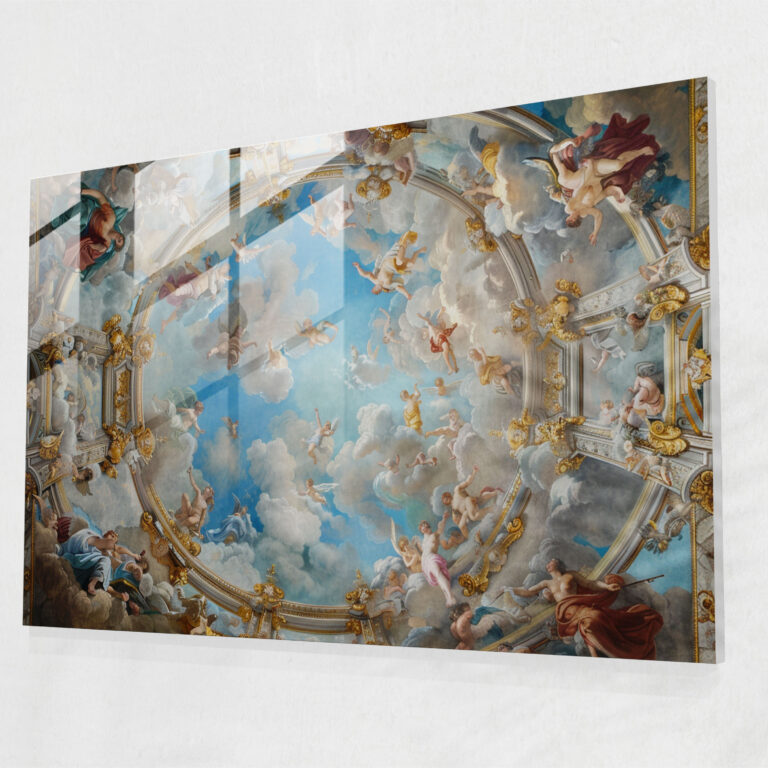 Baroque Style Painting Glass Art - Baroque, Glass Art, Glass Wall Art, Wall Decoration