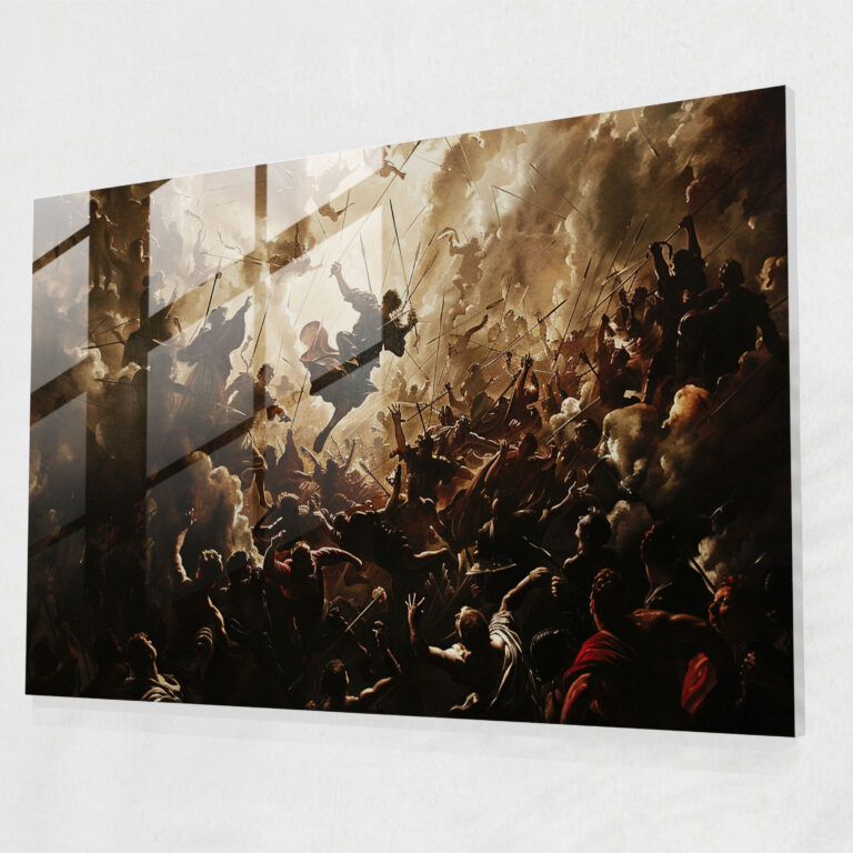 Baroque Style Painting Glass Wall Art - Baroque, Baroque Style Painting, Glass Wall Art, Glass Art