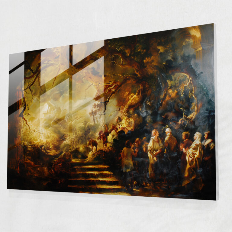 Baroque Style Painting Wall Decoration - Baroque, Glass Print, Modern Art, Wall Decoration