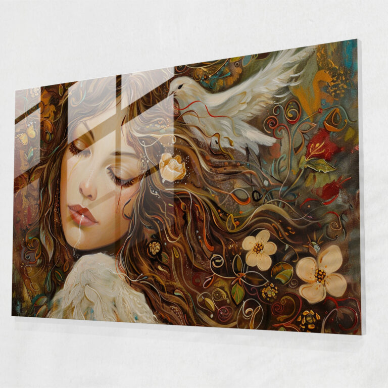 Baroque Style Painting Wall Decoration - Baroque, Glass Art, Wall Decoration, Elegant